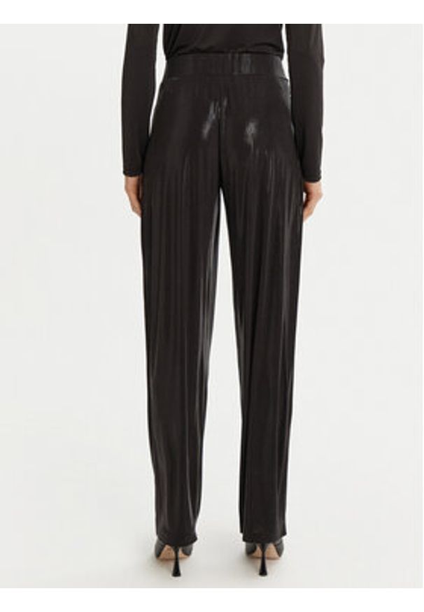 NORMA KAMALI Spodnie materiałowe ST3247LMC32001 Czarny Slim Fit. Kolor: czarny. Materiał: syntetyk