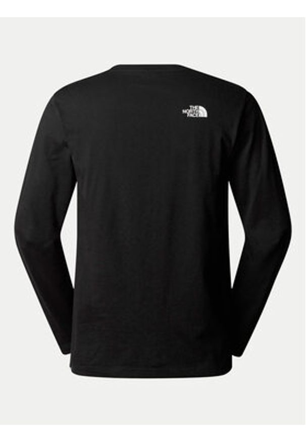 The North Face Longsleeve Simple Dome NF0A87QN Czarny Regular Fit. Kolor: czarny. Materiał: bawełna. Długość rękawa: długi rękaw