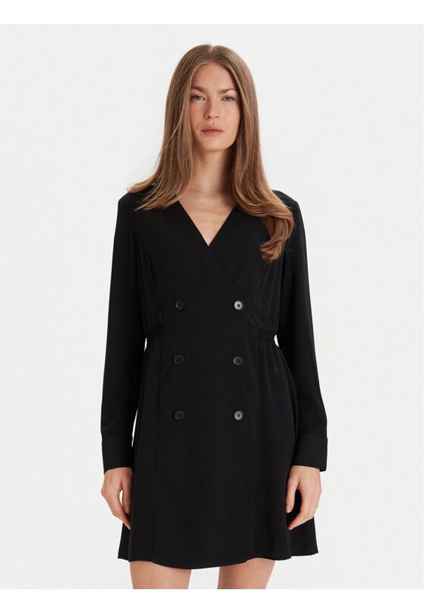 French Connection Sukienka koktajlowa 71ZBI Czarny Regular Fit. Kolor: czarny. Materiał: syntetyk. Styl: wizytowy
