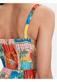 Roxy Sukienka letnia Atlas Sunshine ERJWD03892 Kolorowy Regular Fit. Materiał: bawełna. Wzór: kolorowy. Sezon: lato
