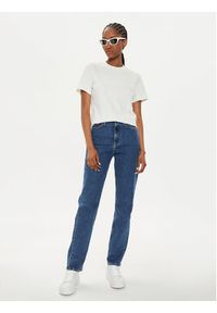Calvin Klein Jeans T-Shirt Satin Applique J20J223925 Écru Regular Fit. Materiał: bawełna #3