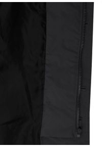 Krótki, Męski Płaszcz Przejściowy z Wysokim Kołnierzem - Brave Soul - Czarny. Kolor: czarny. Materiał: poliester. Długość: krótkie. Sezon: wiosna, jesień #4