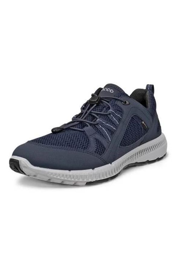 ecco - Buty do chodzenia damskie Ecco Terracruise Ll W Tex Gtx. Kolor: niebieski. Materiał: materiał, syntetyk. Szerokość cholewki: normalna. Sport: turystyka piesza