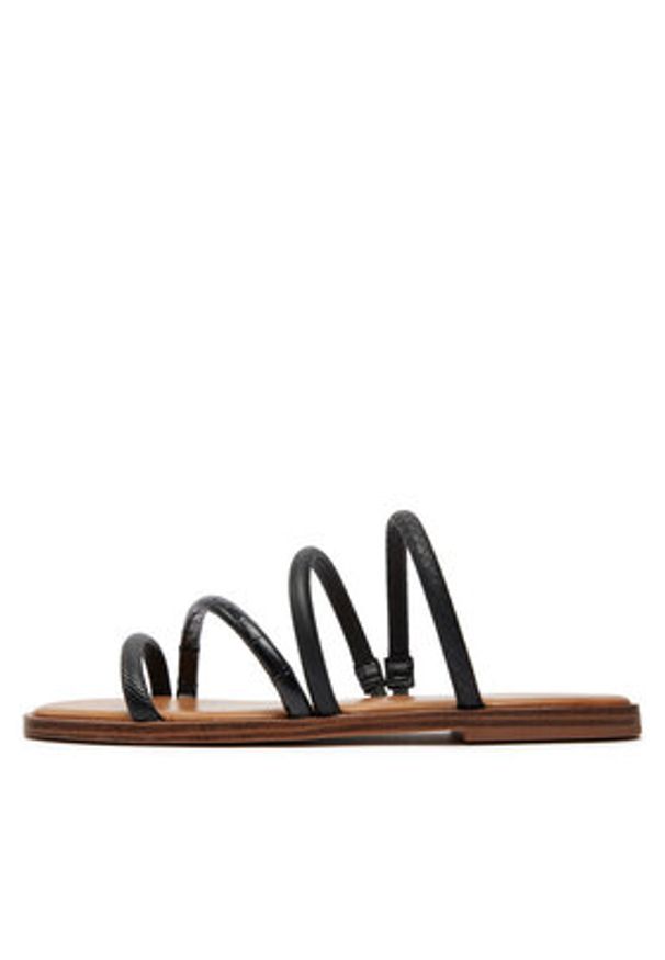 Aldo Klapki Stila 13734352 Czarny. Kolor: czarny. Materiał: skóra