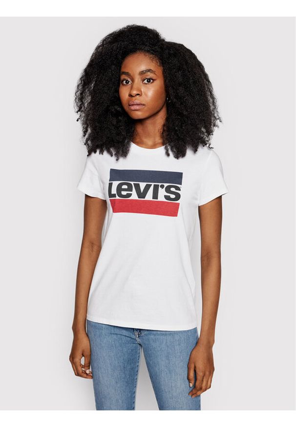 Levi's® T-Shirt The Perfect Graphic Tee 17369-0297 Biały Regular Fit. Kolor: biały. Materiał: bawełna
