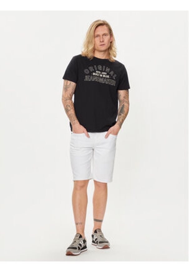 Blend T-Shirt 20716831 Czarny Regular Fit. Kolor: czarny. Materiał: bawełna