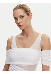 Pinko - PINKO Body Bella 104832 A2H1 Biały Regular Fit. Kolor: biały. Materiał: syntetyk #4