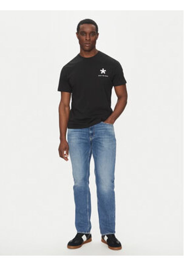 Save The Duck T-Shirt DT2222M BESY20 Czarny Regular Fit. Kolor: czarny. Materiał: bawełna