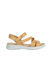 Sandały Bayla-161 016 3270 Scissors 161661, Beżowy, Skóra naturalna - 38. Zapięcie: rzepy. Kolor: beżowy. Materiał: skóra. Sezon: lato #1