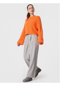 Edited Sweter Brittany EDT4463005000002 Pomarańczowy Regular Fit. Kolor: pomarańczowy. Materiał: wiskoza #4