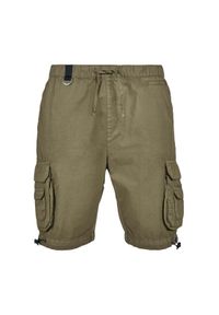 Szorty Urban Classics podwójna kieszeń cargo. Kolor: zielony. Długość: krótkie #1