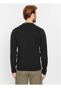 Napapijri Longsleeve Salis NP0A4HN7 Czarny Regular Fit. Kolor: czarny. Materiał: bawełna. Długość rękawa: długi rękaw #3