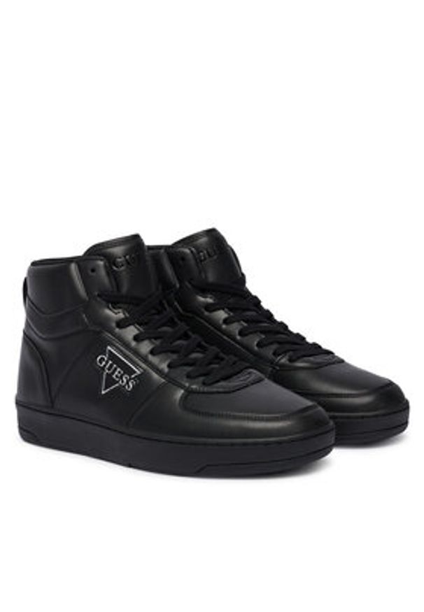 Guess Sneakersy 179318 Czarny. Kolor: czarny. Materiał: skóra