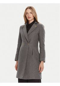 Rinascimento Płaszcz wełniany CFC0126218003 Szary Regular Fit. Kolor: szary. Materiał: syntetyk