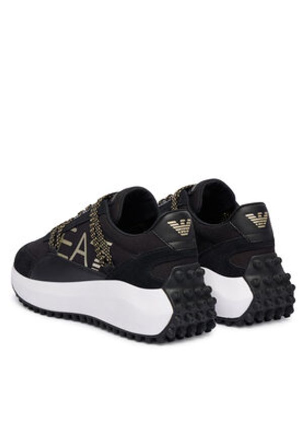 EA7 Emporio Armani Sneakersy 7X000355 AF18869 MC021 Czarny. Kolor: czarny. Materiał: materiał