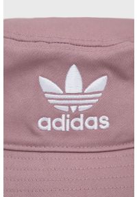 adidas Originals - Kapelusz bawełniany Adicolor HD9711. Kolor: różowy. Materiał: bawełna #4