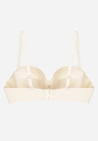 Renee - Jasnobeżowy Klasyczny Biustonosz Typu Balkonetka Doriesana. Kolor: beżowy. Materiał: jeans #6