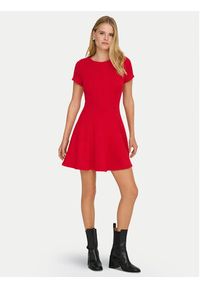 only - ONLY Sukienka codzienna Kenya 15370506 Czerwony Regular Fit. Okazja: na co dzień. Kolor: czerwony. Materiał: wiskoza. Typ sukienki: proste. Styl: casual #3