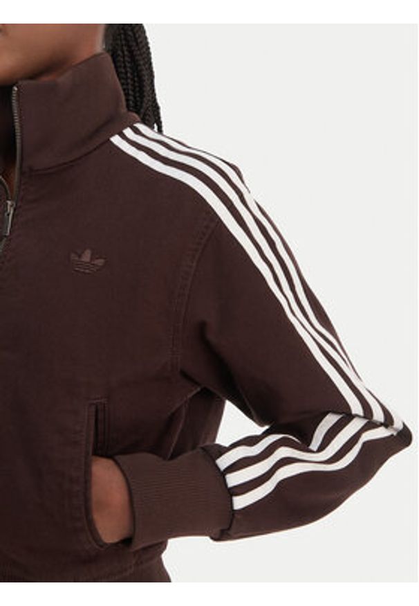 Adidas - adidas Bluza Firebird KD2937 Brązowy Regular Fit. Kolor: brązowy. Materiał: bawełna