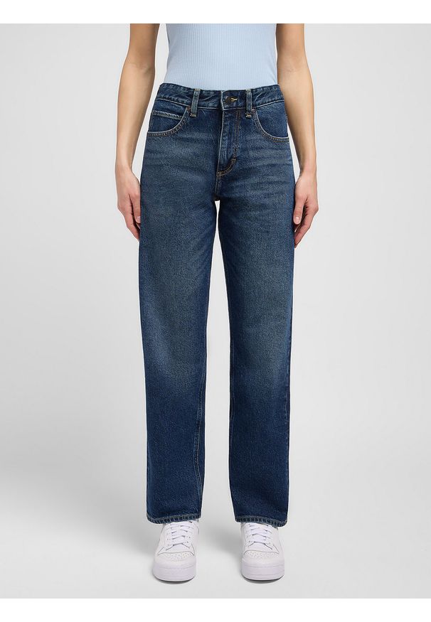 Lee - DAMSKIE SPODNIE LEE RIDER CLASSIC HYPER DARK 112354414