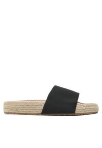 Roxy Espadryle ARJL101053 Czarny. Kolor: czarny. Materiał: skóra