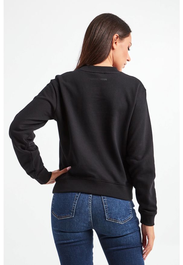 Emporio Armani - BLUZA EMPORIO ARMANI. Długość: długie. Wzór: aplikacja, nadruk