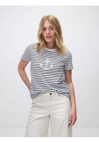 Reserved - T-shirt z aplikacją - wielobarwny. Materiał: bawełna. Wzór: aplikacja