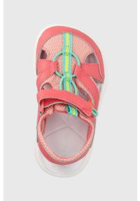 columbia - Columbia sandały dziecięce kolor różowy. Nosek buta: okrągły. Zapięcie: rzepy. Kolor: różowy. Materiał: guma. Obcas: na obcasie. Wysokość obcasa: niski #3
