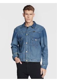 Wrangler Kurtka jeansowa LEON BRIDGES W4J9CI424 112328261 Niebieski Regular Fit. Kolor: niebieski. Materiał: bawełna
