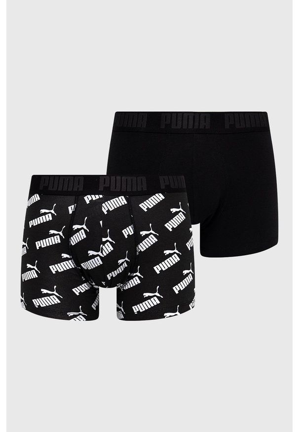 Puma - Bokserki (2-pack). Kolor: czarny
