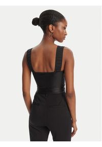 Just Cavalli Top Crop Element 79PAM2A6 Czarny Slim Fit. Kolor: czarny. Materiał: syntetyk #5