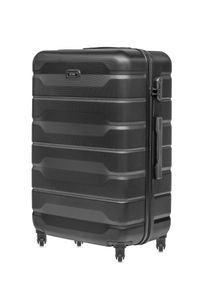 Ochnik - Komplet walizek na kółkach 19''/24''/28''. Kolor: czarny. Materiał: guma, poliester, materiał, kauczuk #11