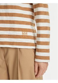 Marc O'Polo Bluzka 508 3014 52145 Beżowy Relaxed Fit. Typ kołnierza: polo. Kolor: beżowy. Materiał: bawełna