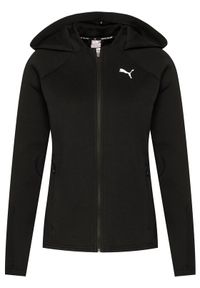 Puma Bluza Evostripe Full-Zip Hoodie 583532 Czarny Regular Fit. Kolor: czarny. Materiał: bawełna