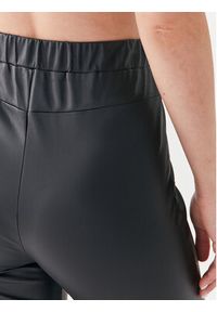 Max Mara Leisure Spodnie z imitacji skóry Zefir 23378601 Czarny Slim Fit. Kolor: czarny. Materiał: syntetyk, skóra