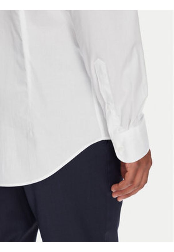 TOMMY HILFIGER - Tommy Hilfiger Koszula MW0MW38347 Biały Slim Fit. Kolor: biały. Materiał: bawełna
