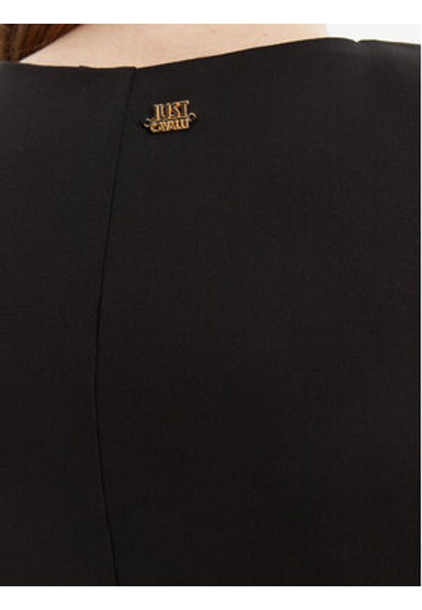 Just Cavalli Sukienka koktajlowa 78PAO949 Czarny Slim Fit. Kolor: czarny. Materiał: syntetyk. Styl: wizytowy