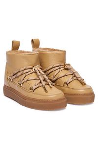 Inuikii Śniegowce Full Leather Gloss 1001.001.0371 Beżowy. Kolor: beżowy. Materiał: skóra #4