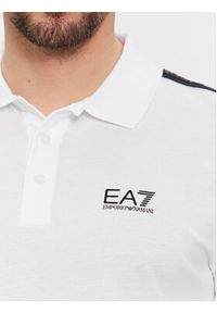 EA7 Emporio Armani Polo 3DPF23 PJ02Z 1100 Biały Regular Fit. Typ kołnierza: polo. Kolor: biały. Materiał: bawełna #5