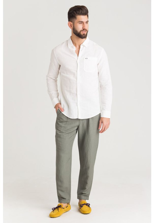 Spodnie Armani Exchange z aplikacjami
