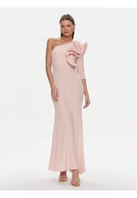 Rinascimento Sukienka wieczorowa CFC0117459003 Różowy Regular Fit. Kolor: różowy. Materiał: syntetyk. Styl: wizytowy