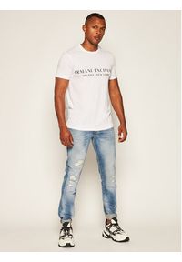 Armani Exchange T-Shirt 8NZT72 Z8H4Z 1100 Biały Slim Fit. Kolor: biały. Materiał: bawełna #3