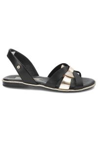 Czarne Sandały Lemar Wygodne Obuwie Damskie. Okazja: na plażę. Kolor: czarny. Sezon: lato. Styl: elegancki #4