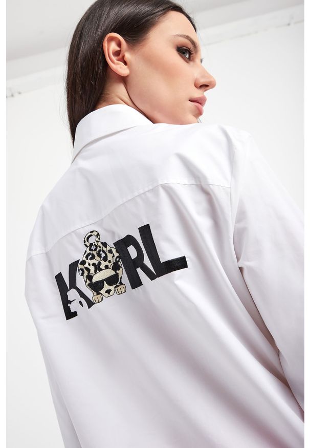 Karl Lagerfeld - KOSZULA KARL LAGERFELD. Okazja: na co dzień. Wzór: haft. Styl: klasyczny, casual