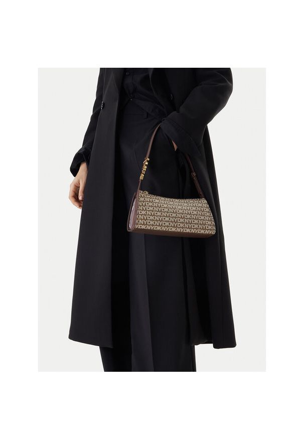 Torebka DKNY. Kolor: brązowy