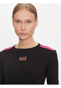 EA7 Emporio Armani Bluzka 6DTT16 TJLOZ 1200 Czarny Regular Fit. Kolor: czarny. Materiał: bawełna #4