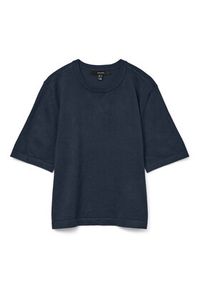 Vero Moda Sweter Silje 10320460 Granatowy Oversize. Kolor: niebieski. Materiał: wiskoza #2