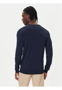 Guess Sweter M4YR29 Z3DM0 Granatowy Regular Fit. Kolor: niebieski. Materiał: wiskoza #3