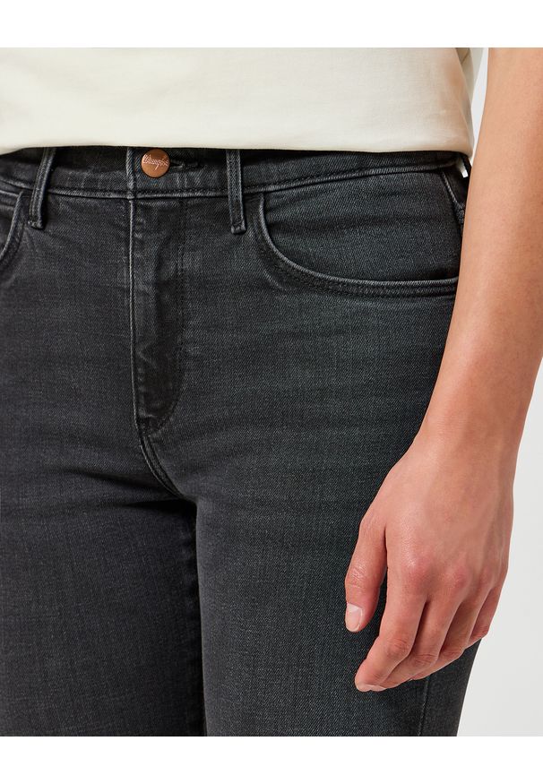 Wrangler - DAMSKIE SPODNIE WRANGLER HIGH SKINNY BLACK 112352302