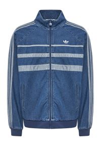 Adidas - adidas Bluza adicolor First Blue Denim JX6457 Niebieski Regular Fit. Kolor: niebieski. Materiał: bawełna